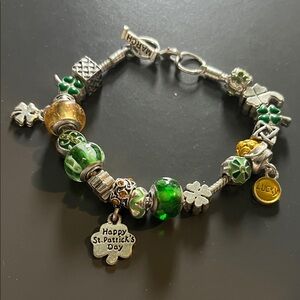 Willabee & Ward March Silver Tone Charm Bracelet
